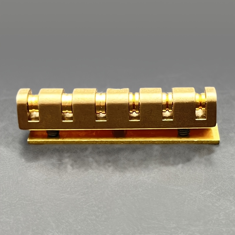 

Adjustable Brass Guitar Nut, Cnc Machined, Roller Nut For Electric Guitar, Metal, Golden, With Fits , Lp, Sg Styles