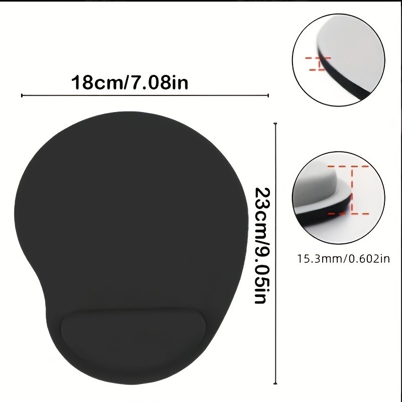 TEMU Wrist Rest Mouse Pad & Desk - Non-slip Suitable For & Gaming, Lightweight Nylon/nylon Suitable For Laptop/desktop Use, Compact Portable Wrist