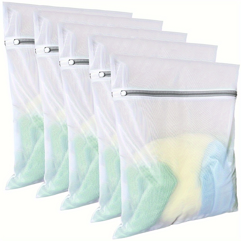 

5 Honeycomb Mesh Laundry Bags 5 Medium Size 30x40, Laundry Bags