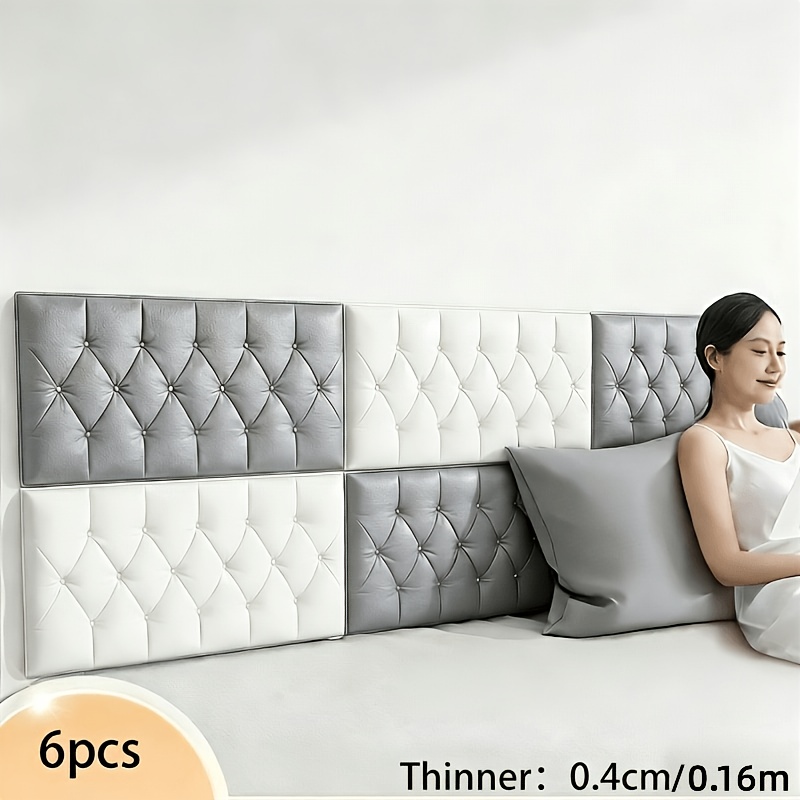 6pcs new style soft headboard self   wall mounted   board special for   houses foam wall filling strip