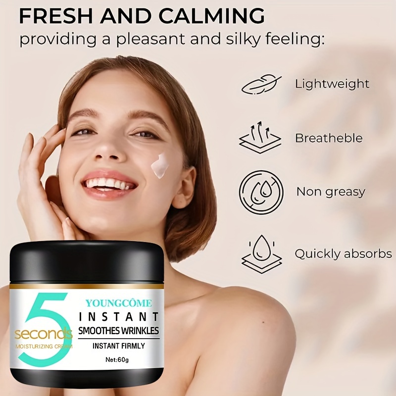 1.06 2.12oz Instant Wrinkle Cream With Plant Squalane Moisturizing Face Cream Moisturizes Dry Skin Tightens Skin Makes Skin Tender And Delicate Su