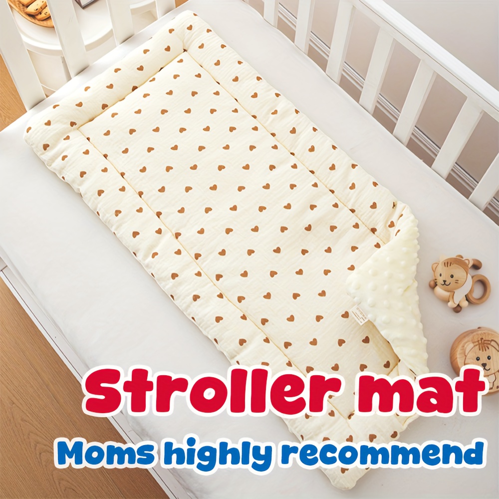 3 layer double sided stroller mat thickened cotton bean - Temu Canada