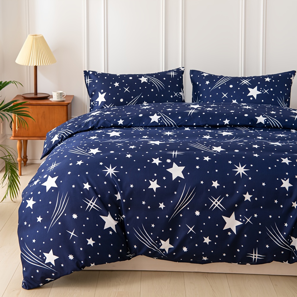 Bedding Star Down Comforter Cover Set - Soft And Comfortable 3pcs Set For Bedroom And - 1 Comforter Cover + 2 Pillowcases (without )