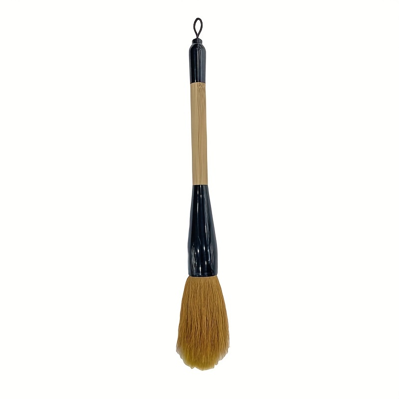 TEMU Large Wolf Hair Calligraphy Brush Pen With Grooved Handle For Traditional Chinese Painting And Couplets Practice