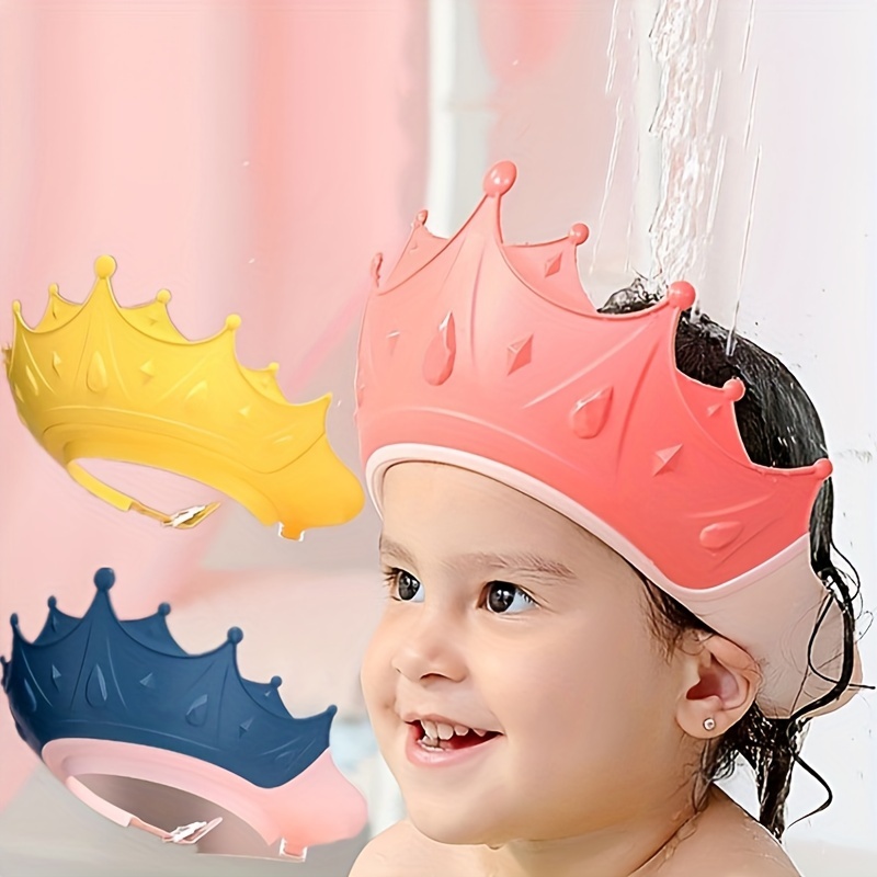 Gorro de ducha para bebé, champú seguro, protección para el baño, suave y  ajustable, visera para lavar el cabello, cabeza, ojos y oídos, gorras de