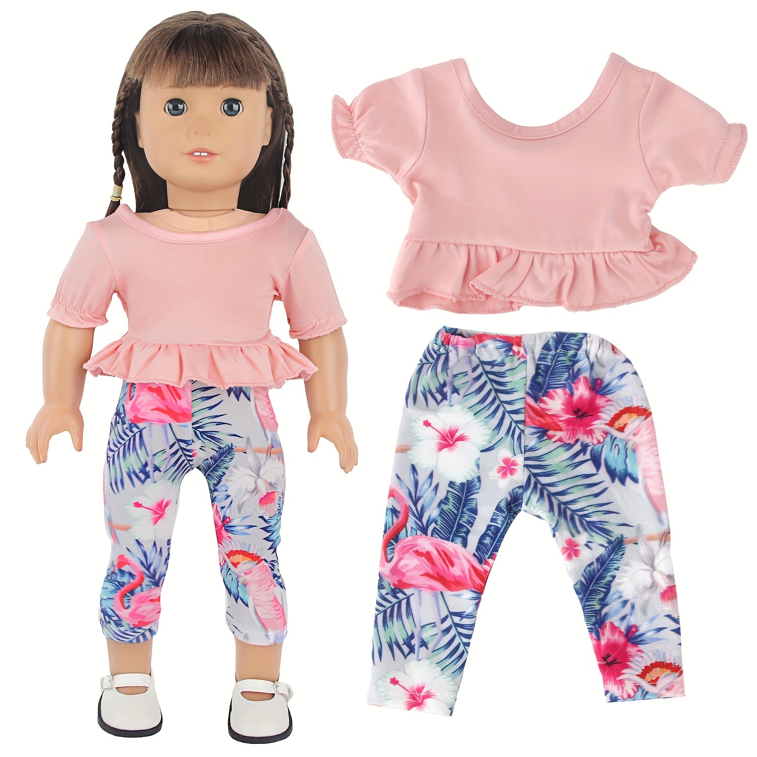 7 Set Mini Dolls Clothing Daily Outfits Fit for 16cm Girl Doll Dress  Costume 