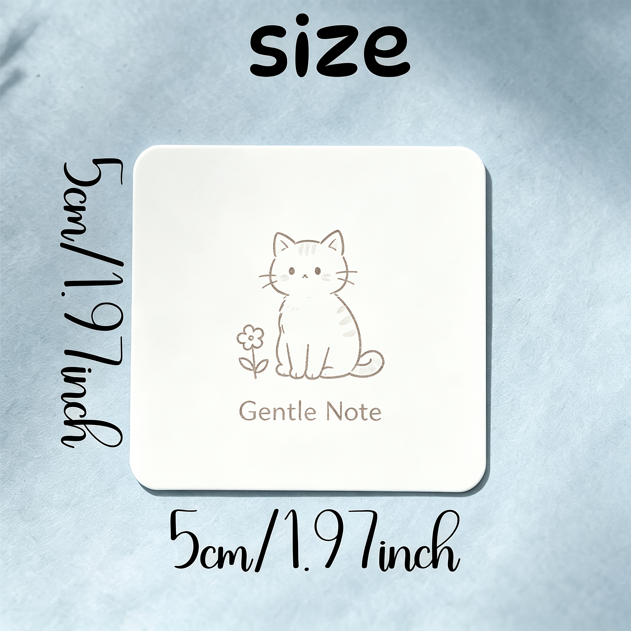 TEMU Custom Rounded-corner Square Business Cards, Personalized Printed Branded Paper Cards, Minimalist Style Custom Logo Text Cards, Suitable For