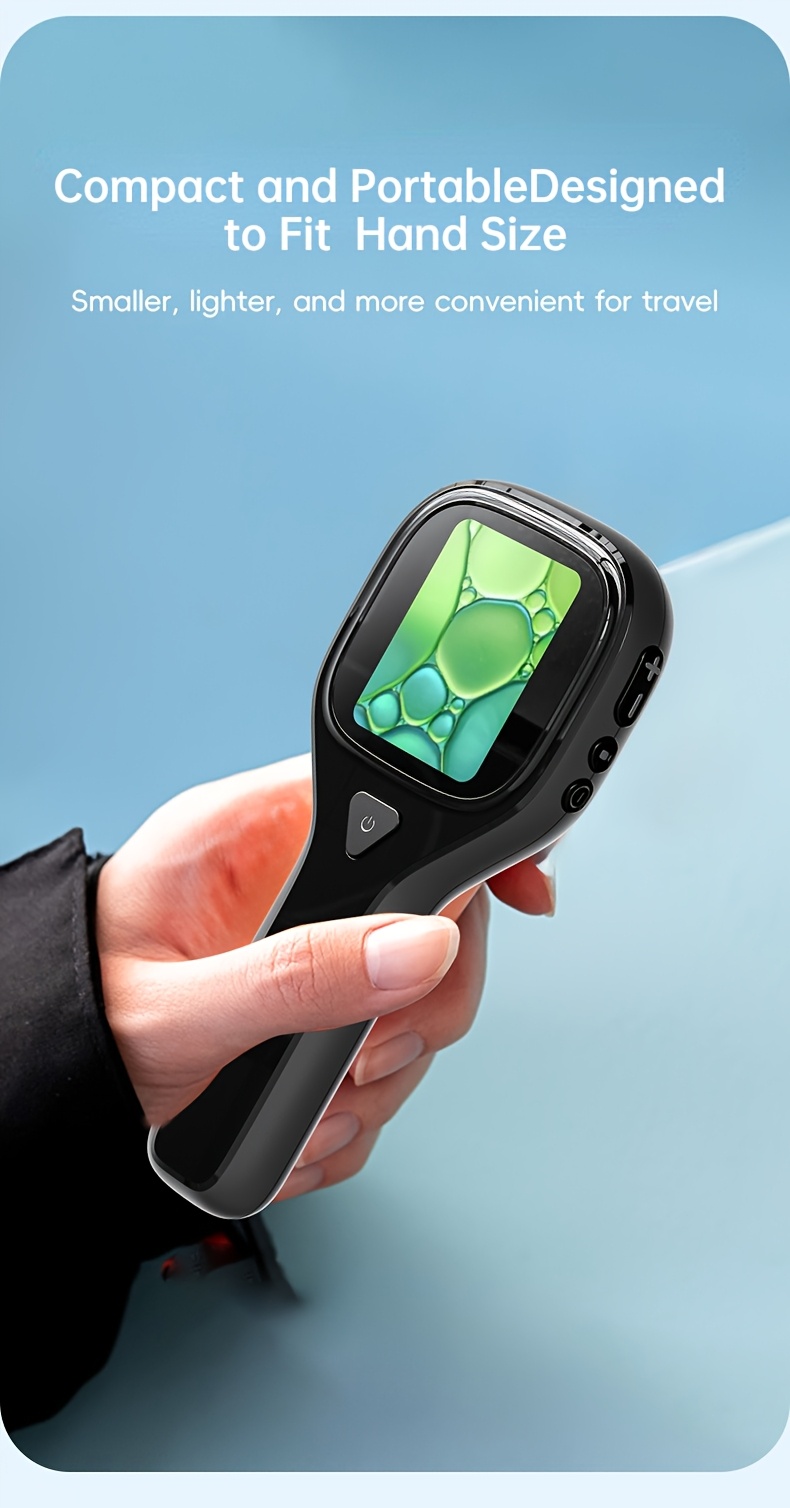 Microscopio de bolsillo con pantalla IPS de 2 pulgadas y cámara de 20MP - Aumento de 500X para mantenimiento electrónico/observación biológica, ranura para tarjeta SD, 6 luces ajustables, grabación de fotos y video, ideal para cumpleaños, regreso a clases y regalos de Navidad