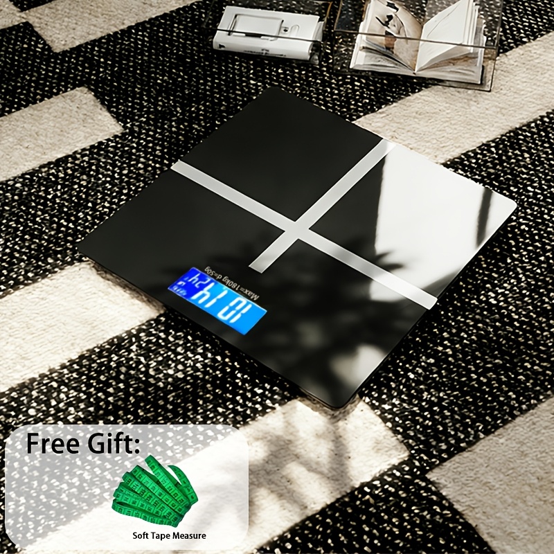 TEMU Digital Weight Scale, High-precision Bathroom Scale, Digital Display Function, Weight Scale, Bathroom Scale, Battery Powered, Battery Free,