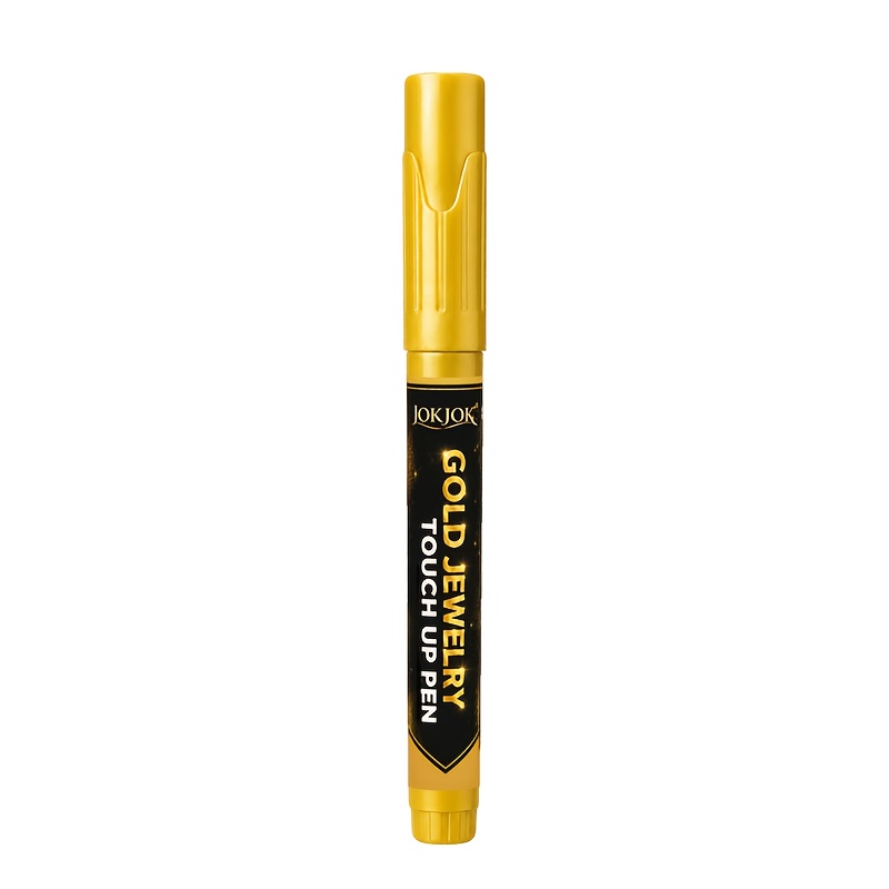 TEMU Golden Jewellery Marker Pen | Worn On Jewellery, Against Rain And Wind, Dries With A Precision Tip, Ideal For Restoring Colors On Jewellery,