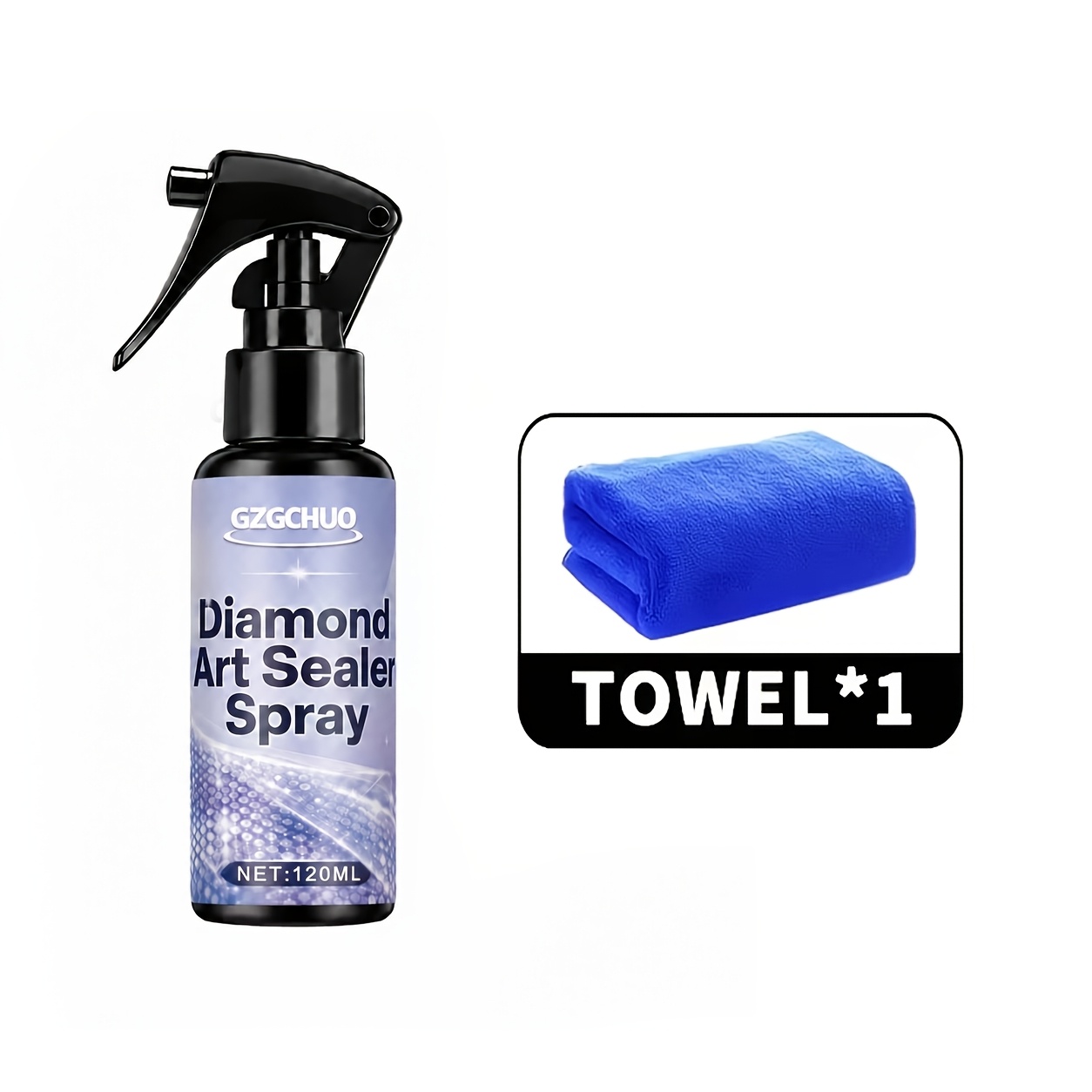 TEMU Upgraded Diamond Painting Solid Diamond Bright Spray - Suitable For Diamond Painting And All Kinds Of Manual Decoration, Fixed Diamond Maintains