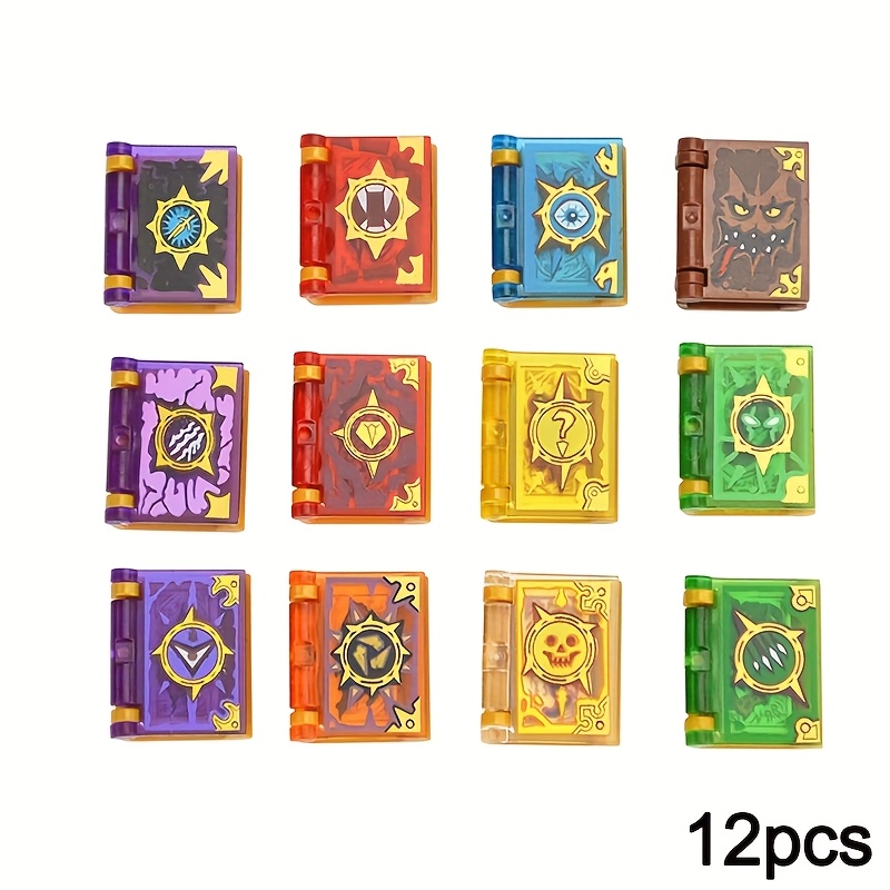 12pcs/set Books Bricks Moc Additions Educational Kits Toys For Children Building Blocks Book