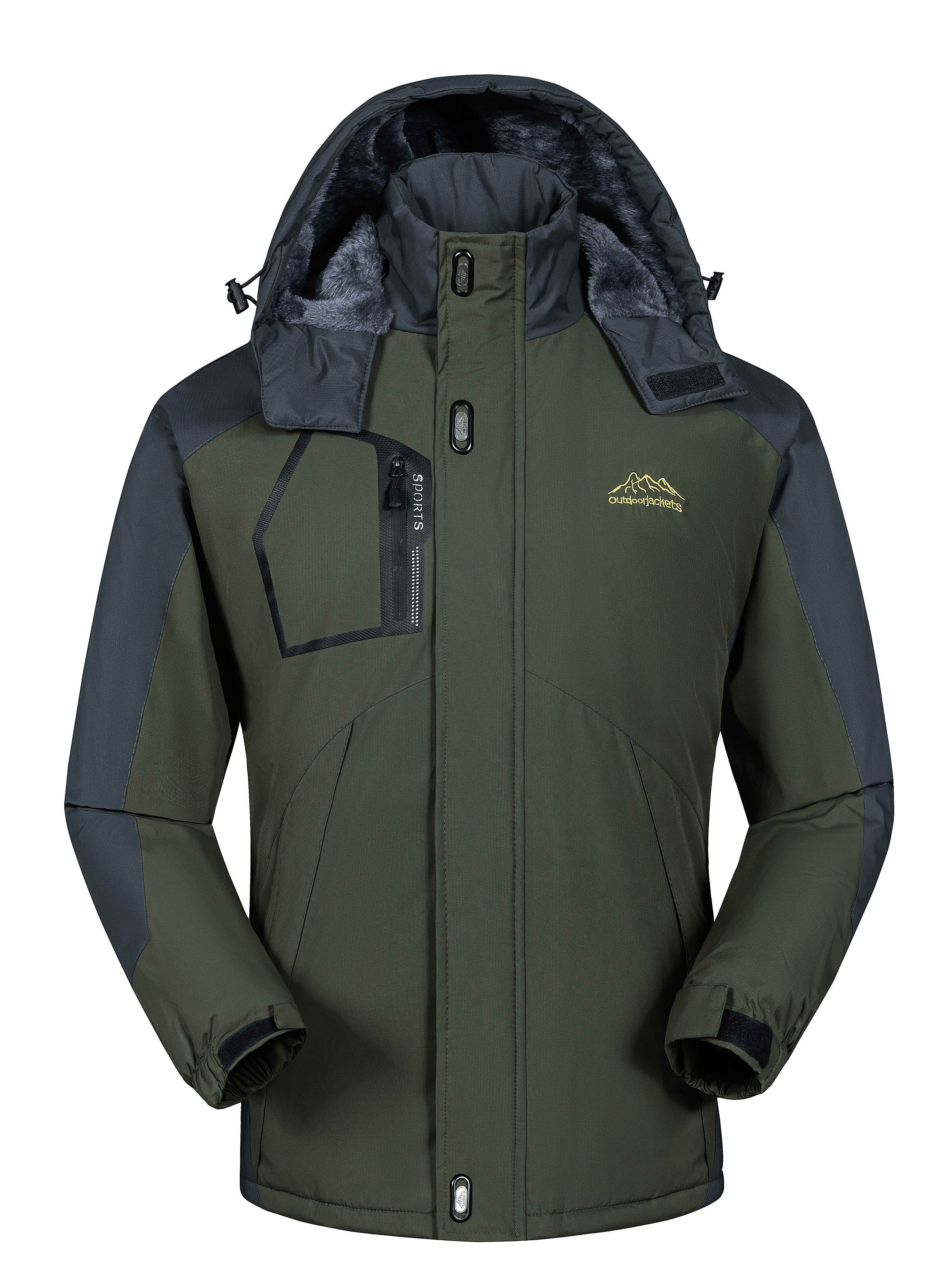 Men'S Winter And Autumn Winter Jacket Thickened Fleece Windproof Clothing