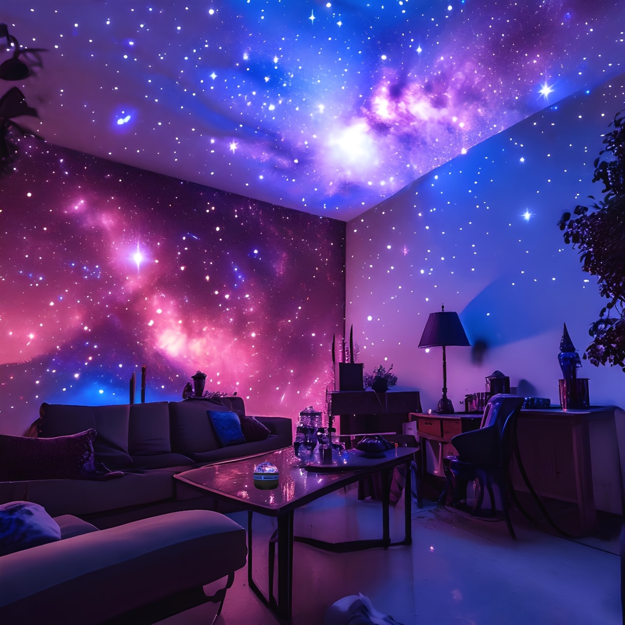 item picture 7-Color Aurora Northern Lights Mini Magic Ball, for Bedroom Decor, Christmas Decorations, Christmas Gifts, Christmas Parties, Adding More Atmosphere to Life, Santa's Christmas Gift, Indoor Decor, Holiday Lights, Festive Decorations, Indoor Lighting