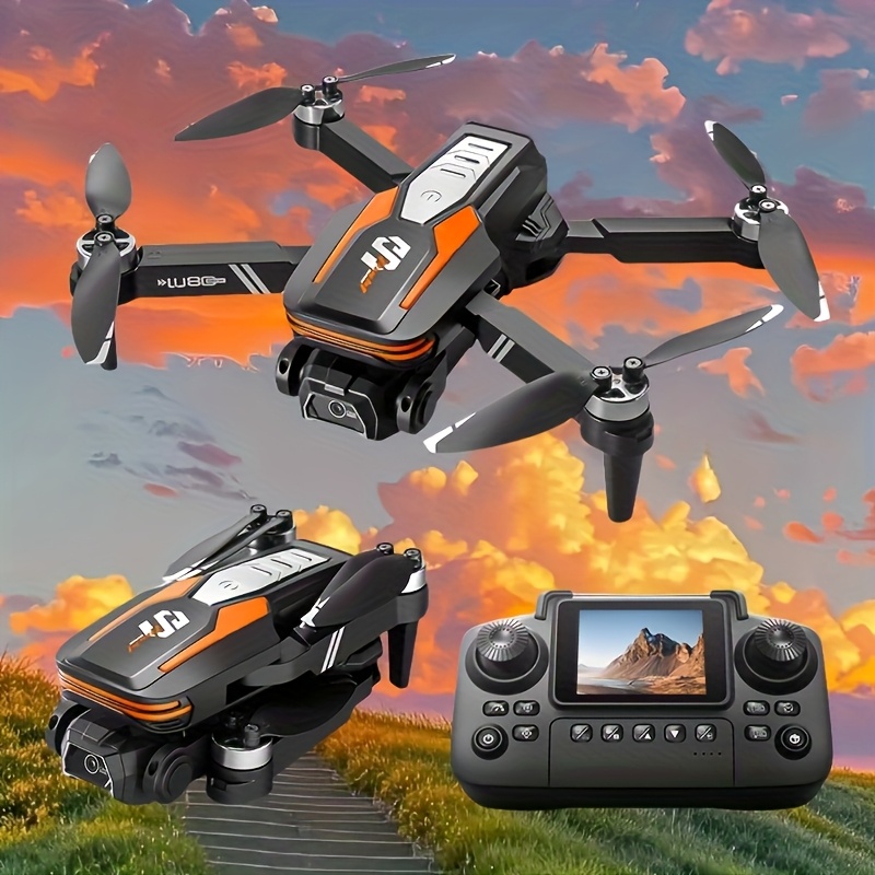 LU80 Dron z Podwójnymi Kamerami, em i Ekranem HD, Optyczne Pozycjonowanie Przepływu, Obrót o 360°, Utrzymanie Wysokości, Lekki i Składany, Łatwy w Transporcie, Idealny dla Początkujących i Młodzieży, Doskonały Prezent Świąteczny, Dron dla Początkujących, Przyjazna Konstrukcja, Wysokiej Jakości Kamera