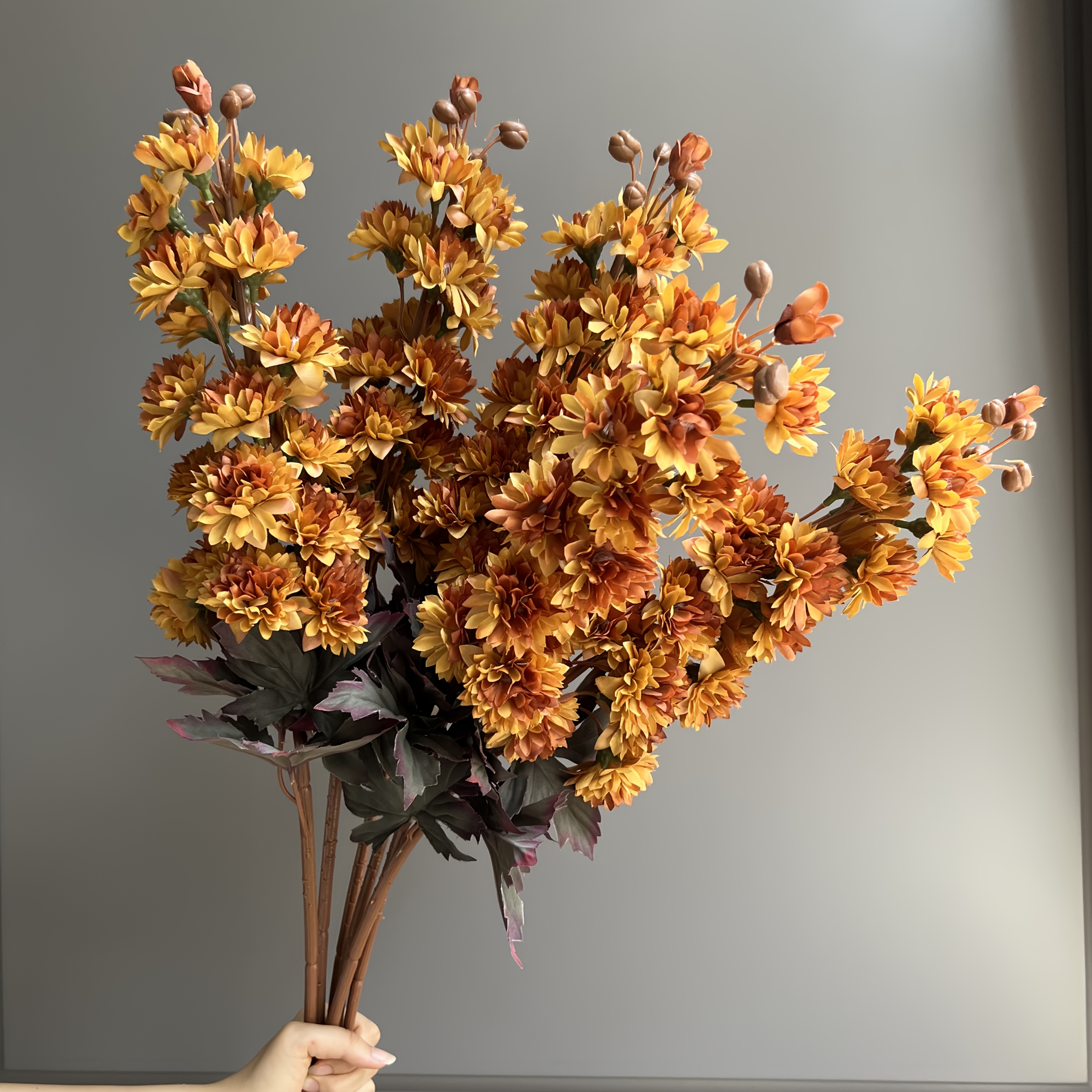 große künstliche blumen für bodenvase
