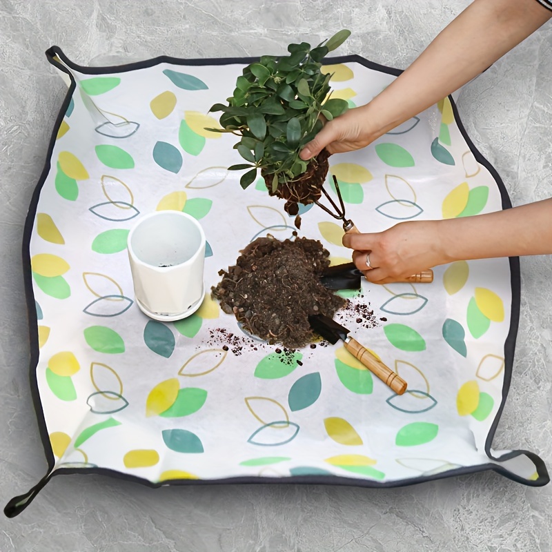 

Tapis de Jardinage Étanche en de Feuille pour Succulentes & Plantes - Idéal pour le Repotage sur Balcon, de & des Plantes - Matériau PE , Blanc