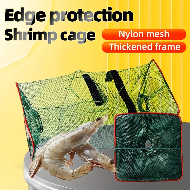 6 Hole Fishing Eel Cage Fishing Tackle Tool Baits Mesh Loach Cage Trap  Shrimp Cage for Shrimp Crayfish Lobster Prawn Minnow