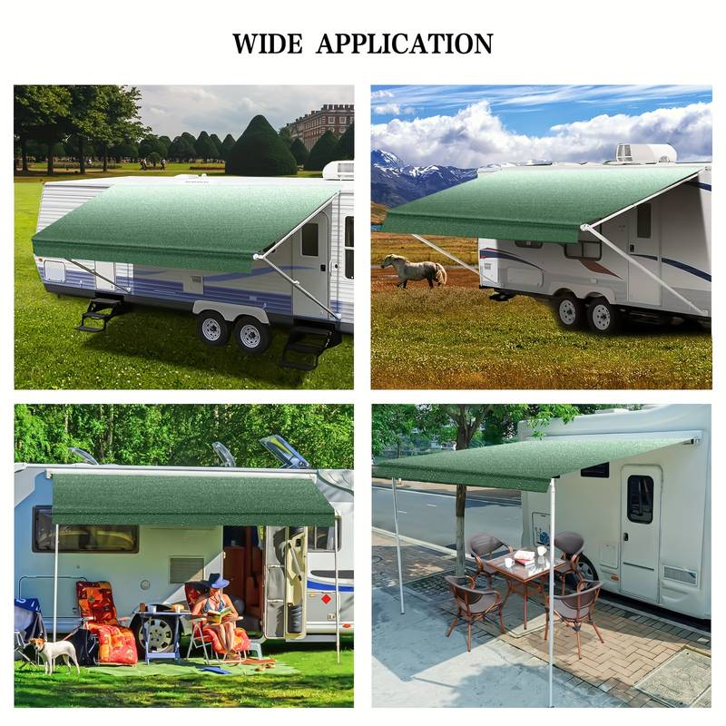 Camping Tarp Somokg , Heavy Duty 18.5oz Vinyl RV Awning Fabric ...