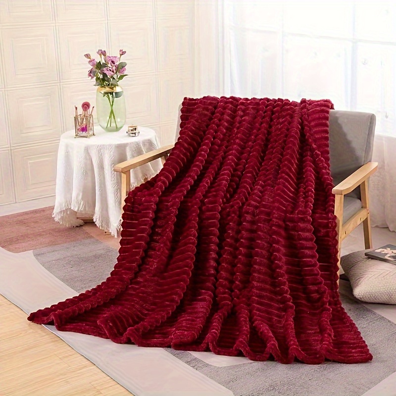 

1pc Luxurious Blanket Fur, And For Bed, Sofa, Or Decoration, And