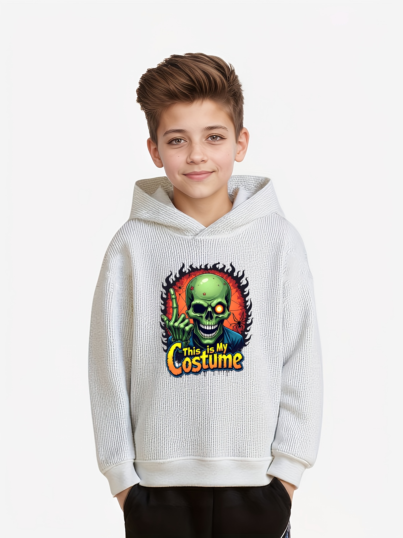 Sweat-shirt Homme Zombie 3D Effrayant - Manches Longues Halloween - T-shirt Horreur Éruption - 2