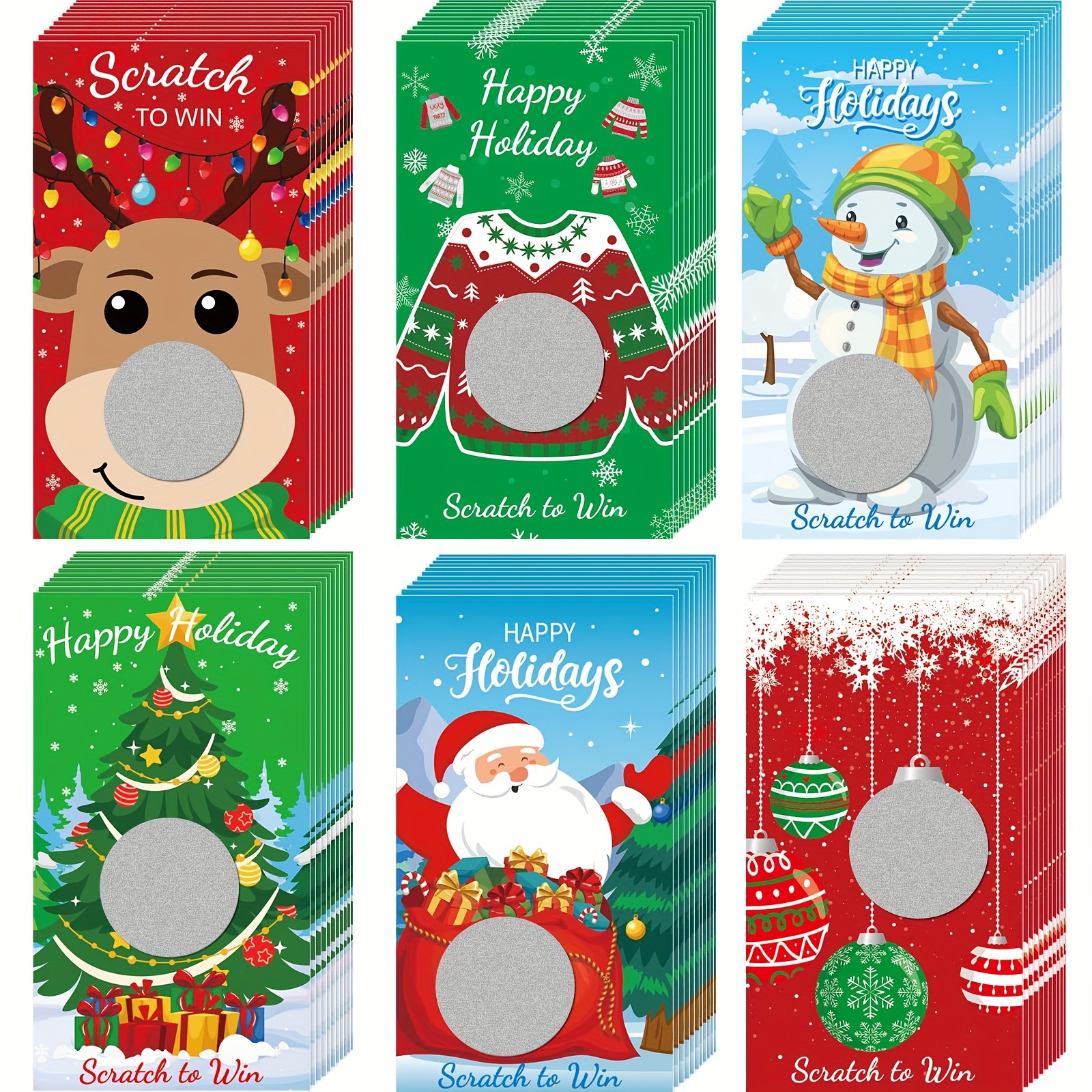 

30pcs Christmas - , Blank Gift Certificates For Raffle &