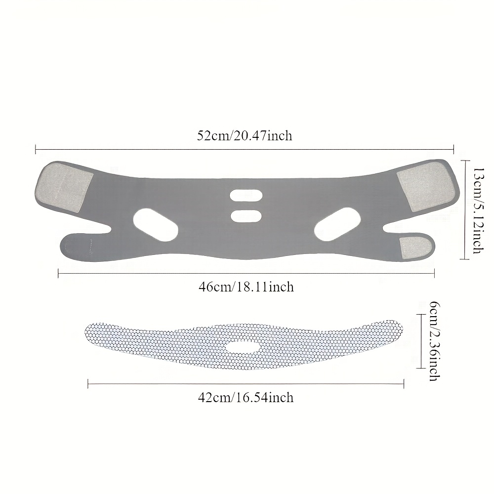 V-Face Men'S V-Line Facial Shaping Mask - Reusable, And Tightening Double Chin Reducer, Compression Facial Shaping Band, Odorless Facial Lifting Strap