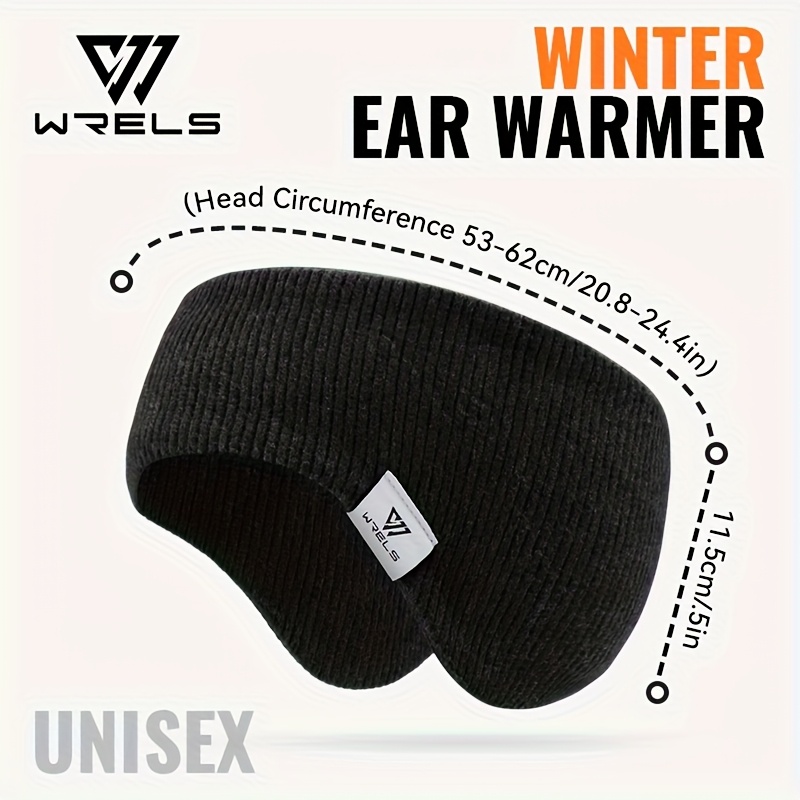 Image of 1pc Wrels Ear Warmer Headband & Beanie Hat - Soft Stretchy Winter Cap, Lightweight Insulated Ski Hat Suitable For Outdoor, Cycling, Travel, Daily Wear - Warm Ear Warmer For Cold Weather