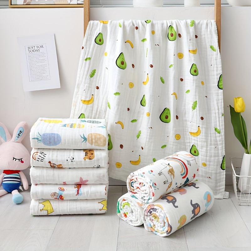 

Soft Cotton Bath Towel, Gauze Bath Towel, Cute Cartoon Pattern Bath Towel