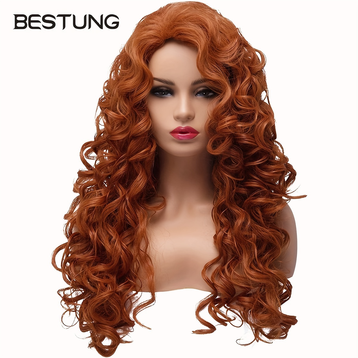 

Bestung Long Curly Halloween For Women Hairpiece For Halloween & Christmas