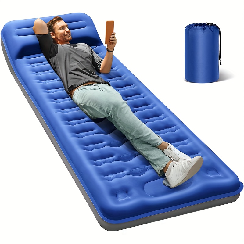 ultra comfortable self inflating sleeping pad for camping lightweight camping sleeping pad camping pads for sleeping thick portable sleeping pad for camping gear durable self inflating pad for backpacking hiking  