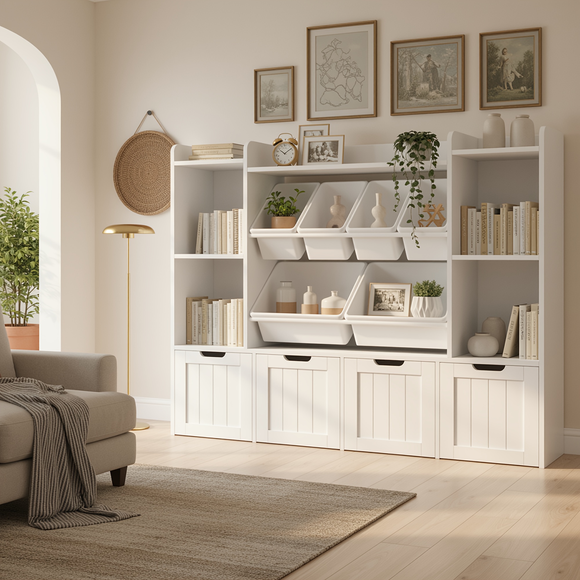 Kealive Chest of Drawers with 6 Removable Boxes