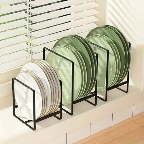 4 dish racks for kitchen cabinet organizer plate holder storage divider cupboard and drawer organization accessories