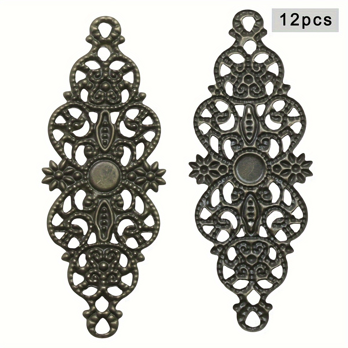 TEMU 12 piezas de Adornos de Esquina para Álbum de Fotos Flores Huecas de 25x62mm para Decoración DIY
