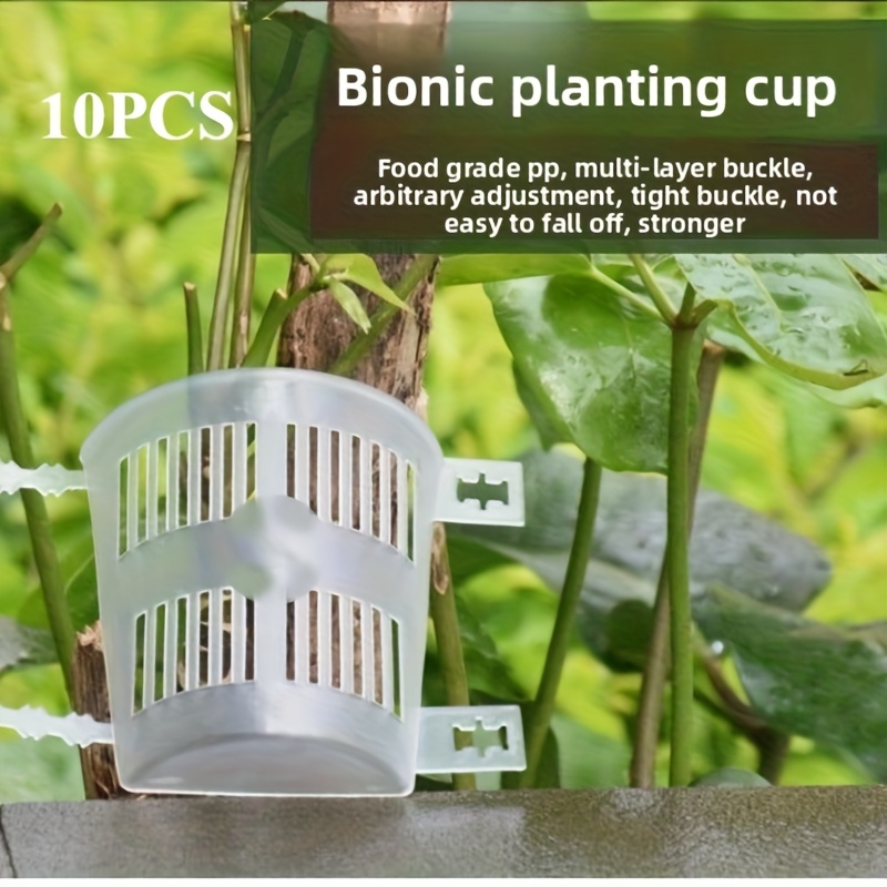 TEMU 10pcs Orchid Planting Boards - With Root-control & Aeration, Mounting Panels For Bonsai, Indoor/outdoor Use - Compatible With Orchids, , Home