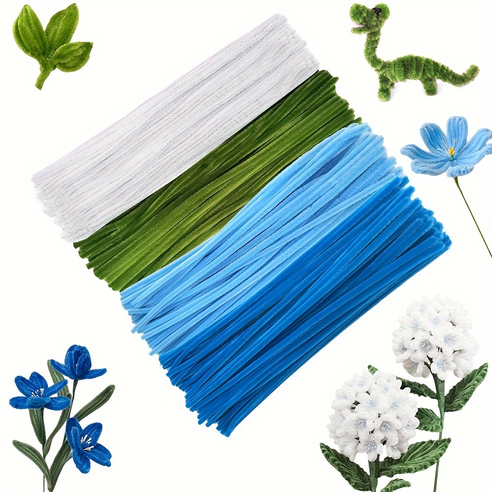 Kit De 600 Limpiapipas Para Manualidades - 30 Cm, Multicolor, Con Estambres, Bolas De Pelo Y Accesorios Para DIY