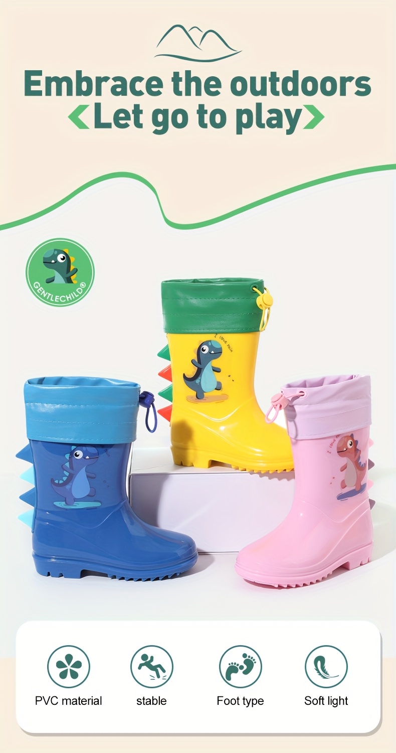 Bottes De Pluie Antidérapantes De Dessin Animé Pour Enfants, Bottes De Pluie Antiderapantes De Dessin Anime - 8
