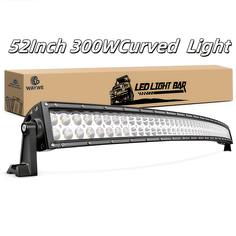 TEMU 52inch 300w Led Light Bar Curved Flood Combo Led Driving Lamp Off Road Lights Led Work Light For Trucks Boat For Lamp Nilight Without Battery TEMU 52inch 300w Led Light Bar Curved Flood Combo Led Driving Lamp Off Road Lights Led Work Light For Trucks Boat For Lamp Nilight Without Battery