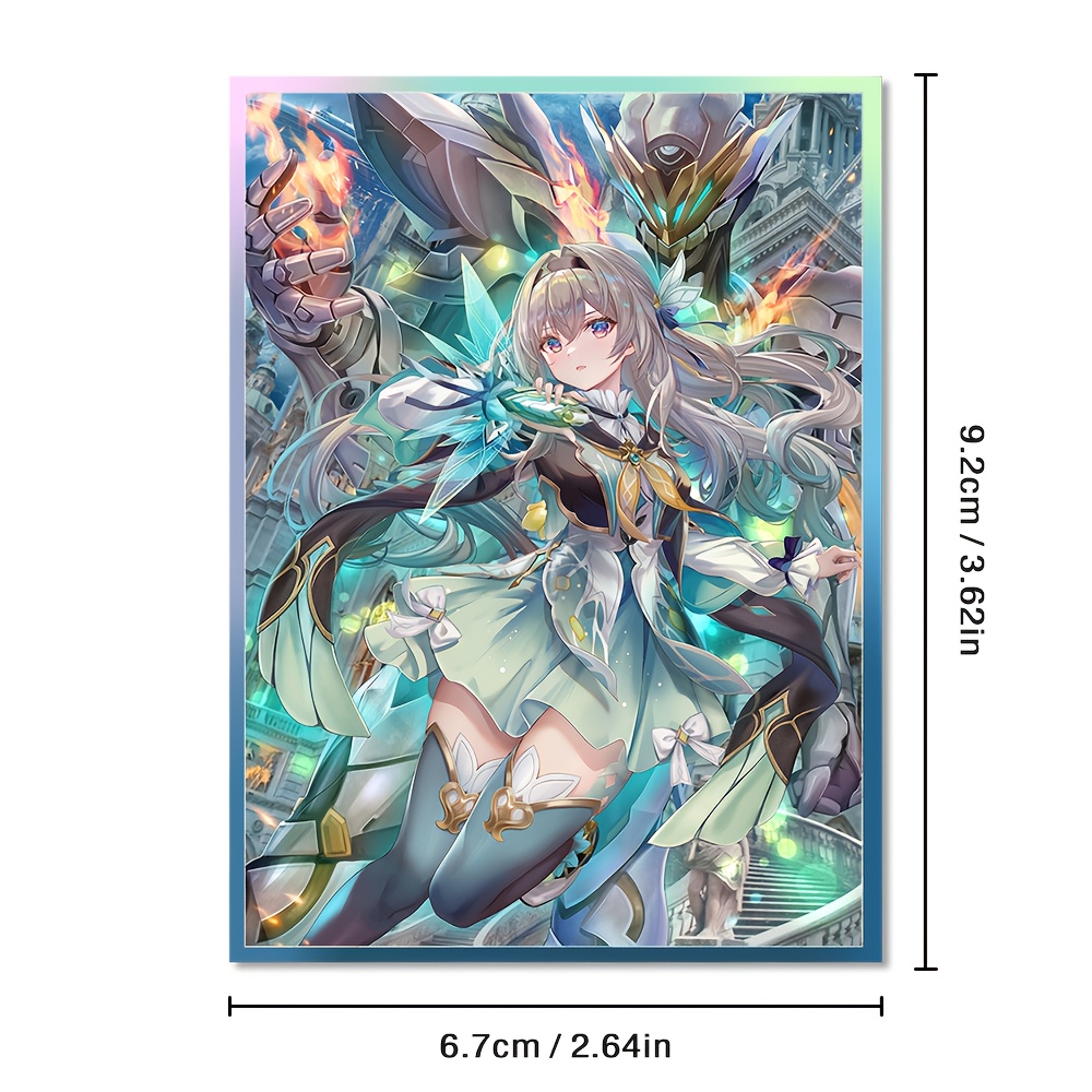 mtg card sleeves anime Amazon.com: 60 PCS Holographic Anime Card Sleeves for MTG 67×92mm Cartoon  Trading Card Sleeves Card Protector for PTCG Cards Sports Cards : Toys &  Games