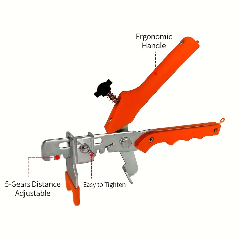1pc Dual Lever Magnetic Tile Leveler - Heavy-duty Metal Tile Spacer & Leveling Tool For Floor Tiles, Home & Construction Use, Ensures & Alignment, Tile Spacer Tool, Construction, Durable Construction