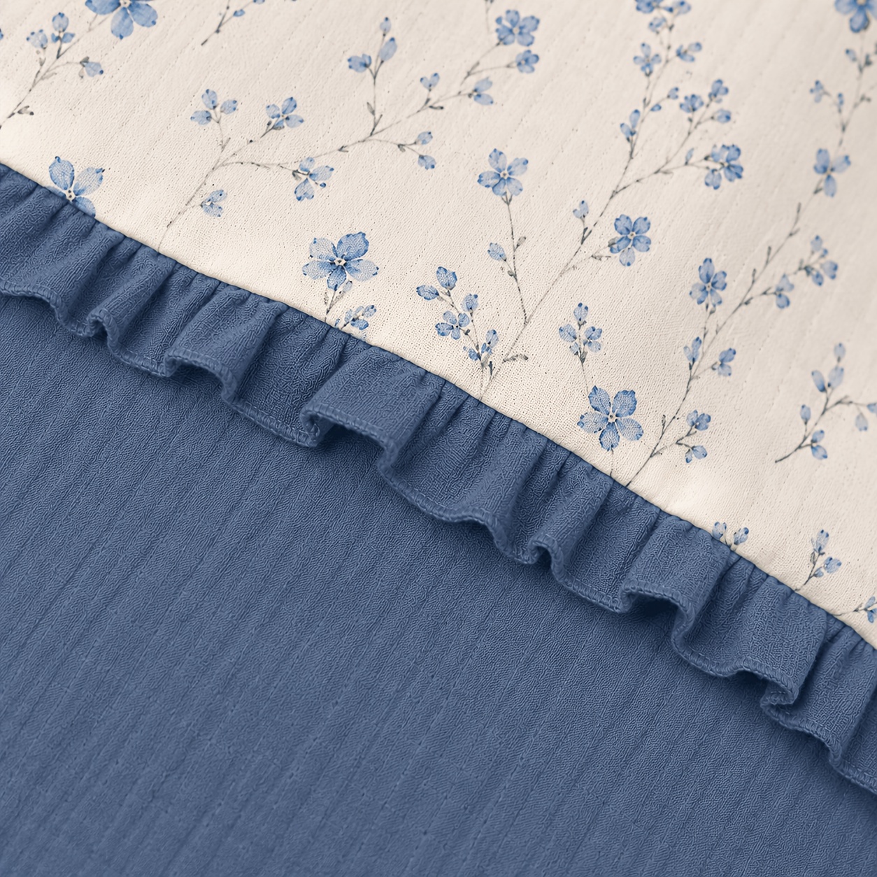 Ruffled Gauze Newborn Swaddle Wrap