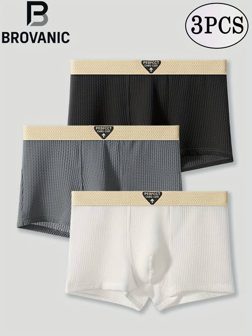 3pcs mens boxer briefs soft under and dressy mens value pc easy underwear medium stretch essentials classic underwear lightweight underwear multipack underwear casual wearer