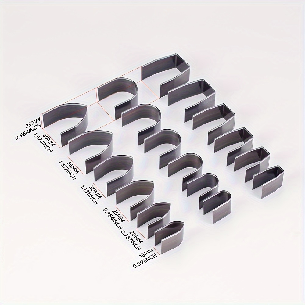 E-shop [Gürtelschneider-Form] 9er/18er-/27er-Set Universal Legierungsstahl Ledergurtendwerkzeug Set Gurtsäbelenden, Lederrandende, Uhrenarmband-,
