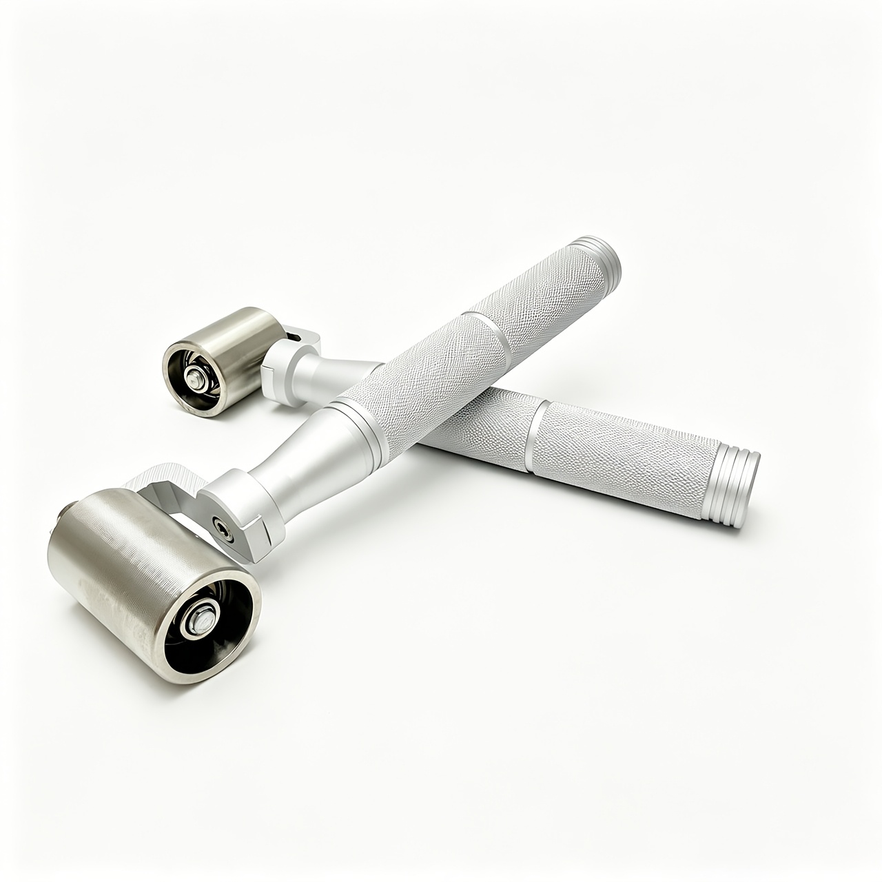 3.3cm/4cm Stainless Steel Wallpaper Seam Roller, Heavy Duty Metal Pressure Roller with Anti-Slip Handle for Wallcovering Installation