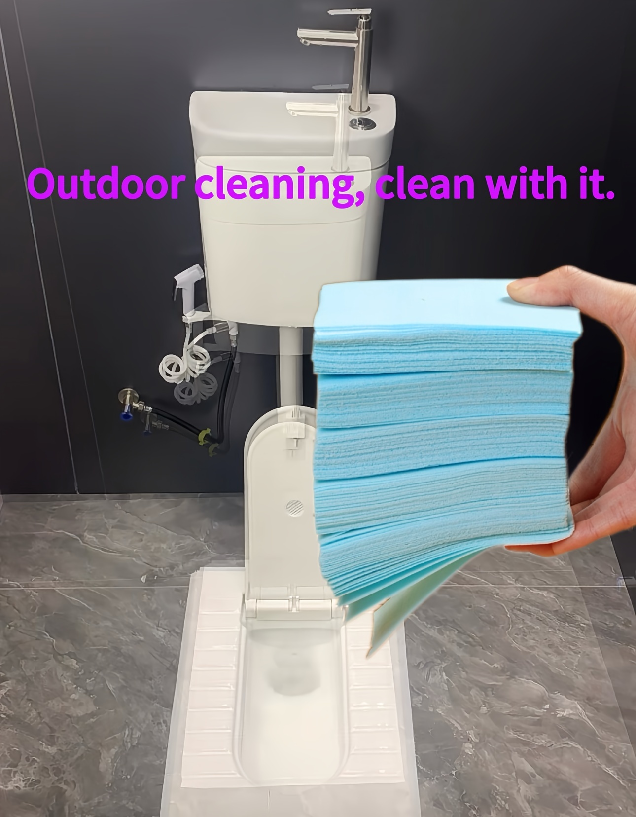 blue multi purpose cleaning sheets non scratch foam pads for home outdoor stain remover for all   ideal for living room bathroom toilet kitchen furniture bulk pack for cleaning enthusiasts details 3