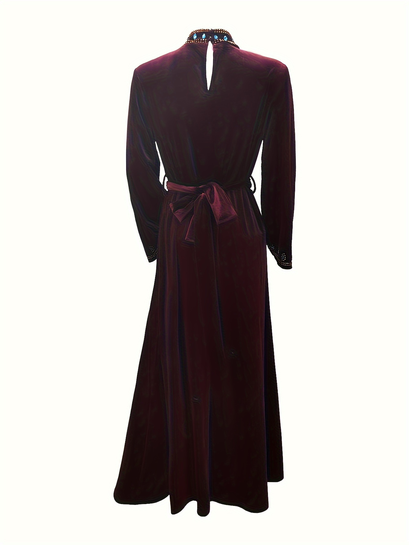 sachin and babi light blue dress Burgundy Long Sleeve luxury Prom Dress Dubai Evening Formal Gown SC046   SELINADRESS