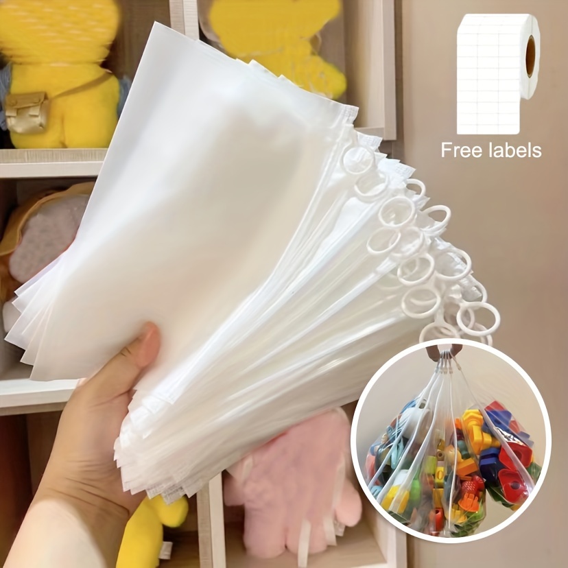 

10/30/50pcs Simple And Practical Storage Bags, Small Items Packaging Bag, Multi-functional Frosted Storage Bag, Portable Waterproof Pull Ring Transparent Bag, Document Bag