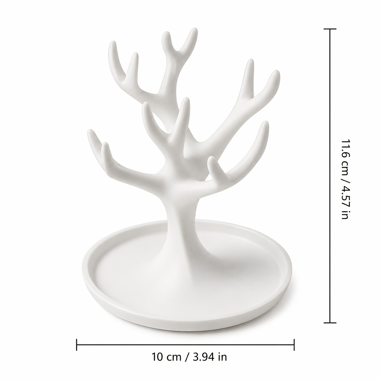 TEMU 1pc Soporte de Exhibición de Joyería con Diseño de de Almacenamiento de Joyería de Árbol - Soporte de Exhibición de Bandeja de Anillos y Joyería