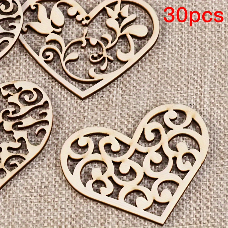 Wooden Hollow Carved Wood Hole Pendant Jewelry Accessory Home Decor Hanging Ornament Party Decoration