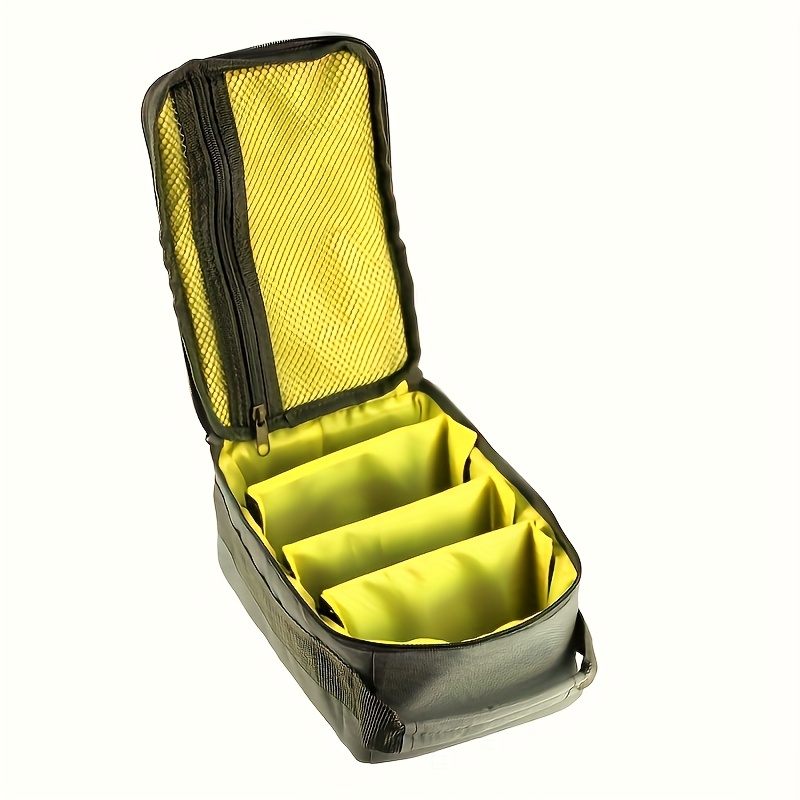 E-shop 2025 Neue Robuste Grüne Nylon Tackle Box - Mehrfachfach Köder- und mit Reißverschluss, Ideal für Angler, Tragbare | Rechteckige Tackle Box |